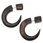 Fake plugs emo gothic faux gauge earrings - 