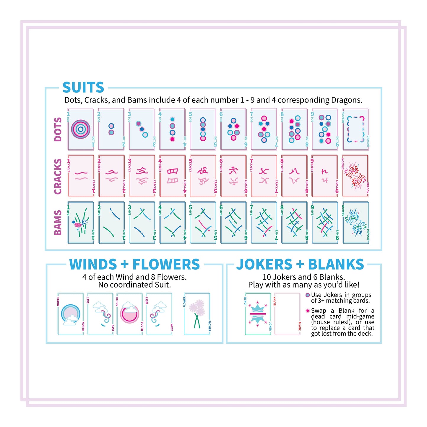 Play Away Mahjong Cards: Modern Edition - Deck