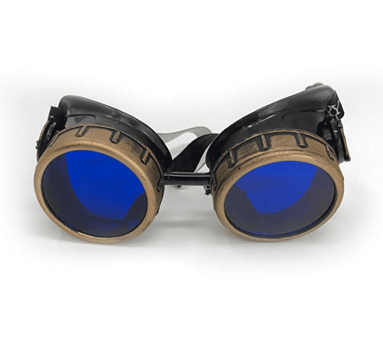 Vintage Aviator Goggles pilot costume accessory - blue