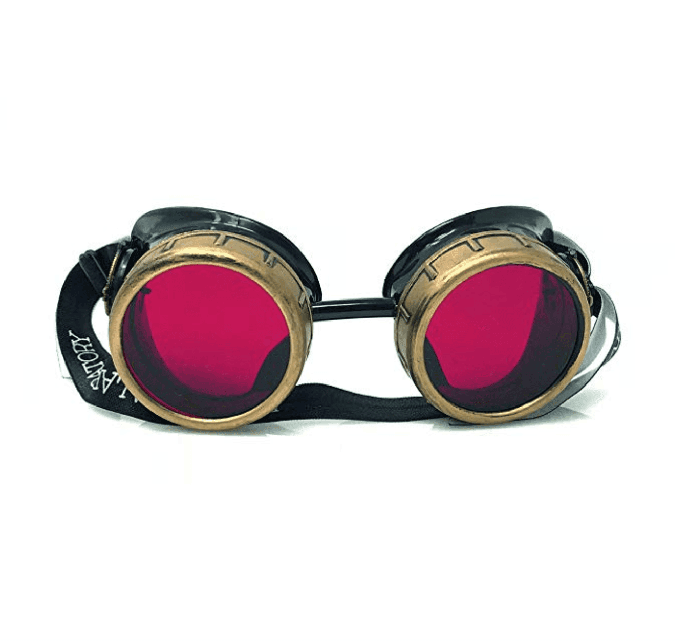 Vintage Aviator Goggles pilot costume accessory - red