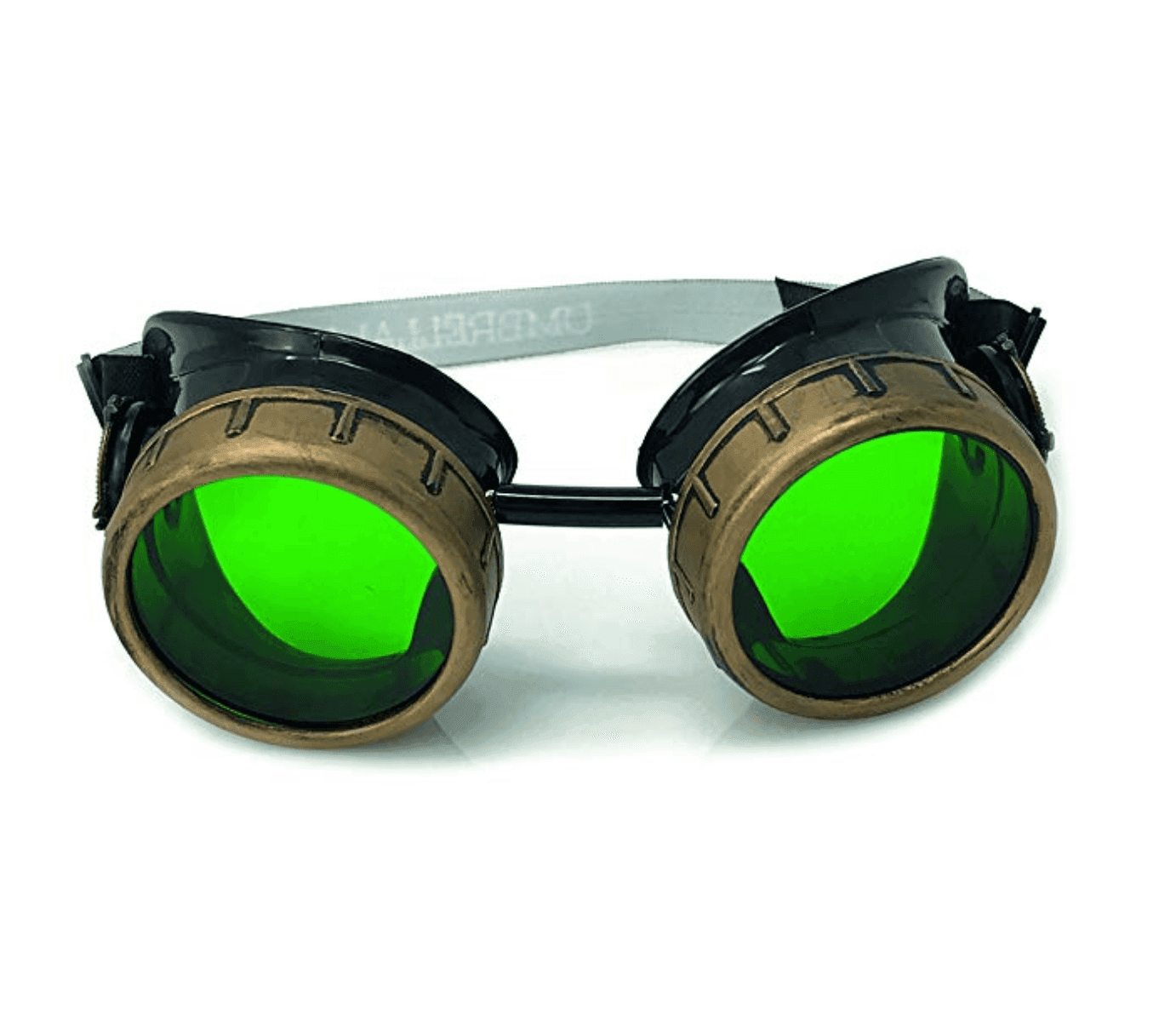 Vintage Aviator Goggles pilot costume accessory - green
