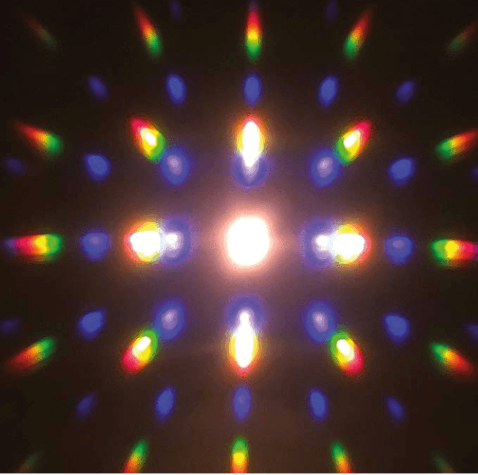 Steampunk Goggles with magnifying loupes UV glow neon orange prism diffraction lenses - 