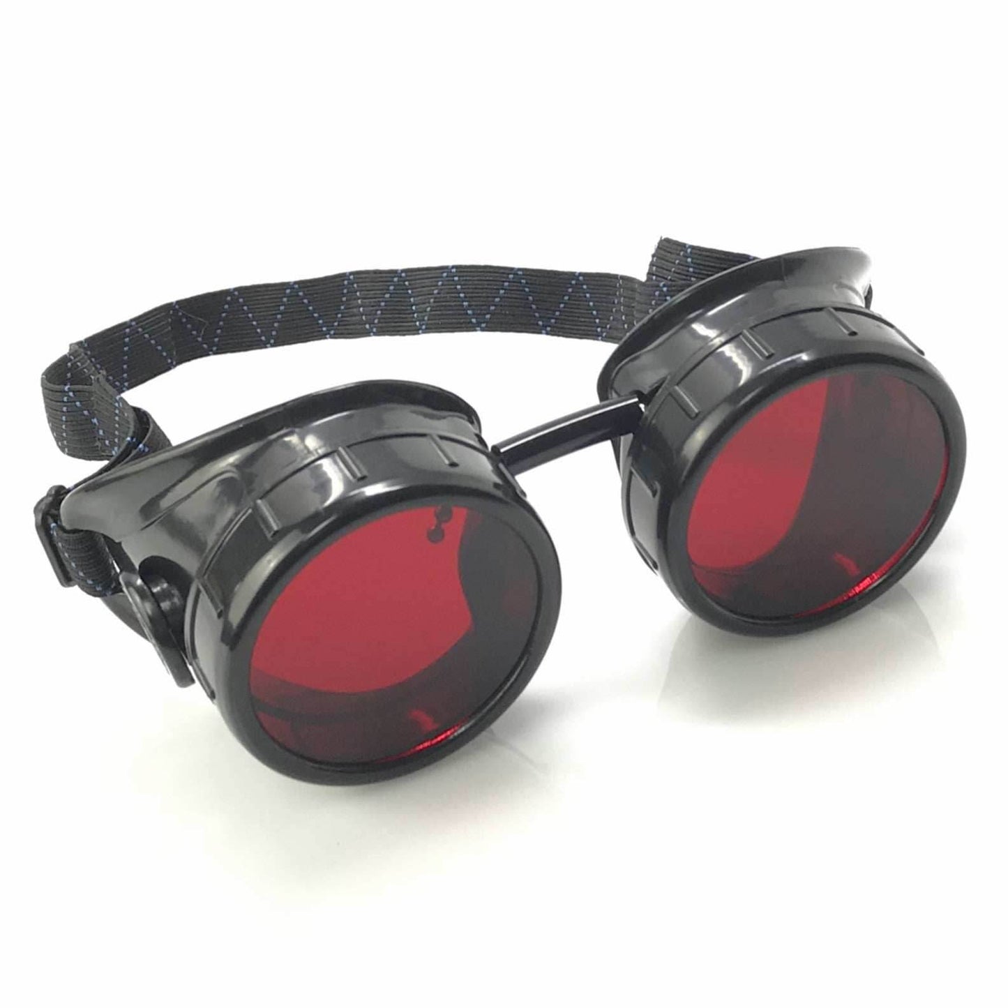 Mad scientist apocalyptic nerd goggles - red