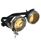 Steampunk Metallic Goggles with magnifying eye loupes pastel goth punk