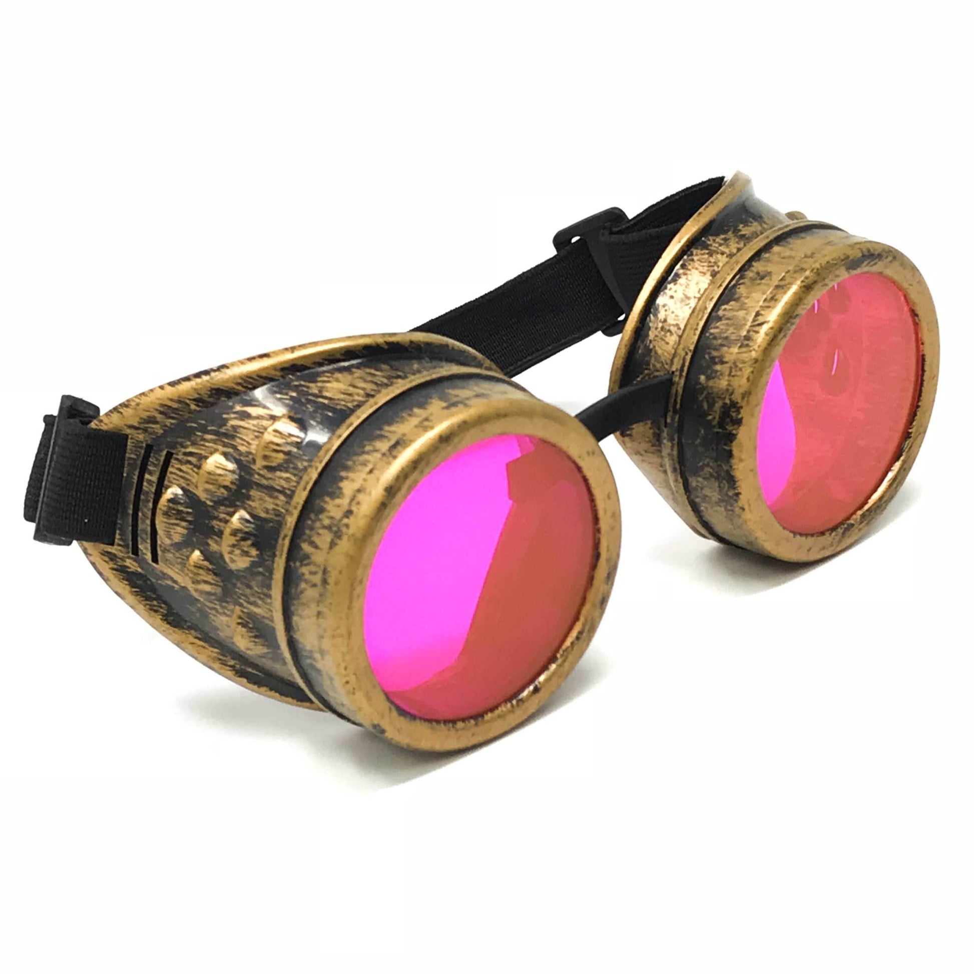 Dystopian apocalyptic goggles - pink