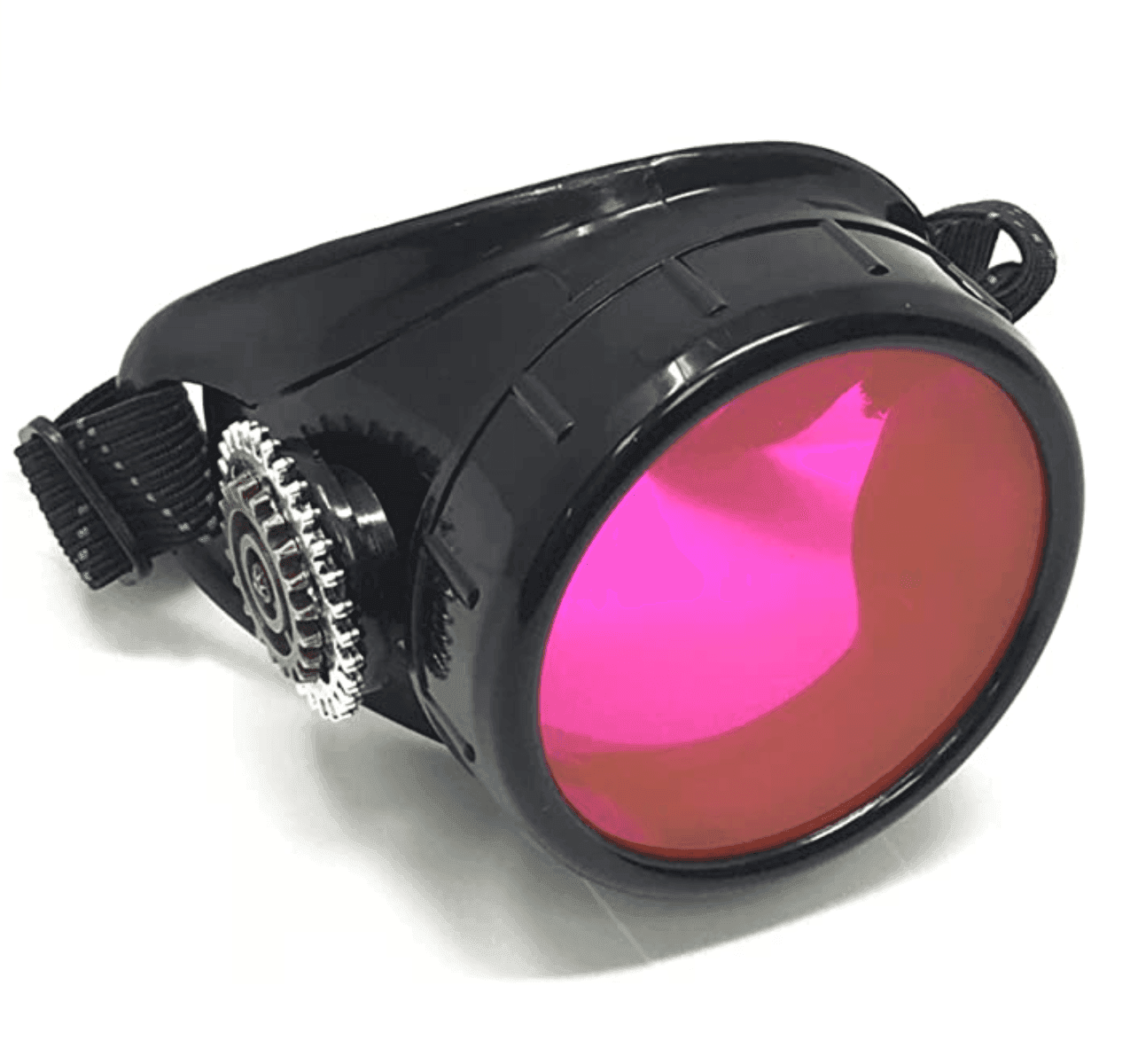 Airship pirate eyepatch monocle Rave goggle - lime green