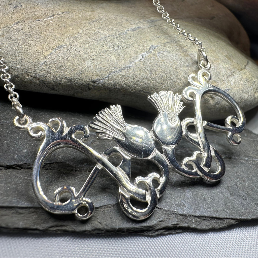 Scottish Meadow Thistle Necklace