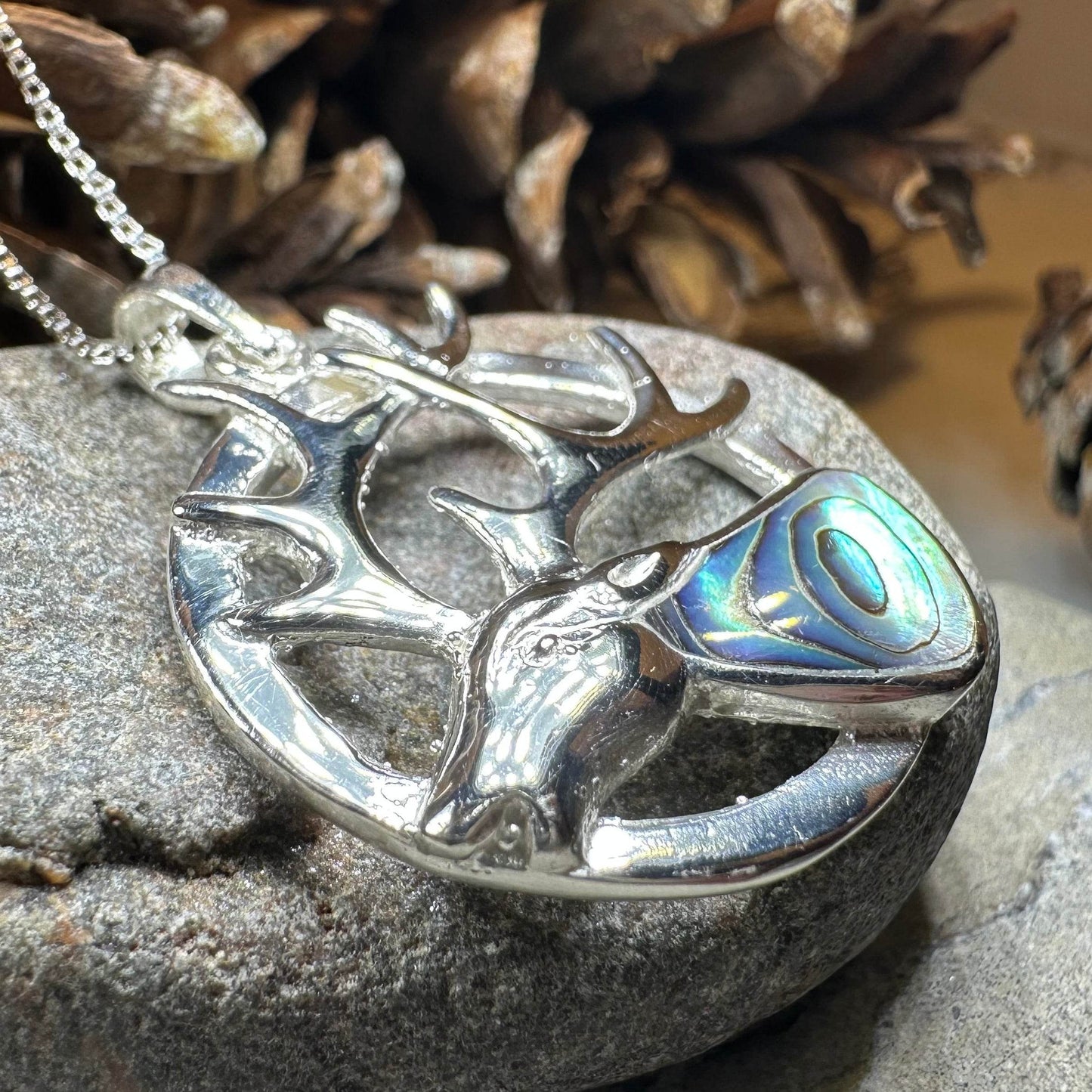 Stag of the Mist Necklace - 