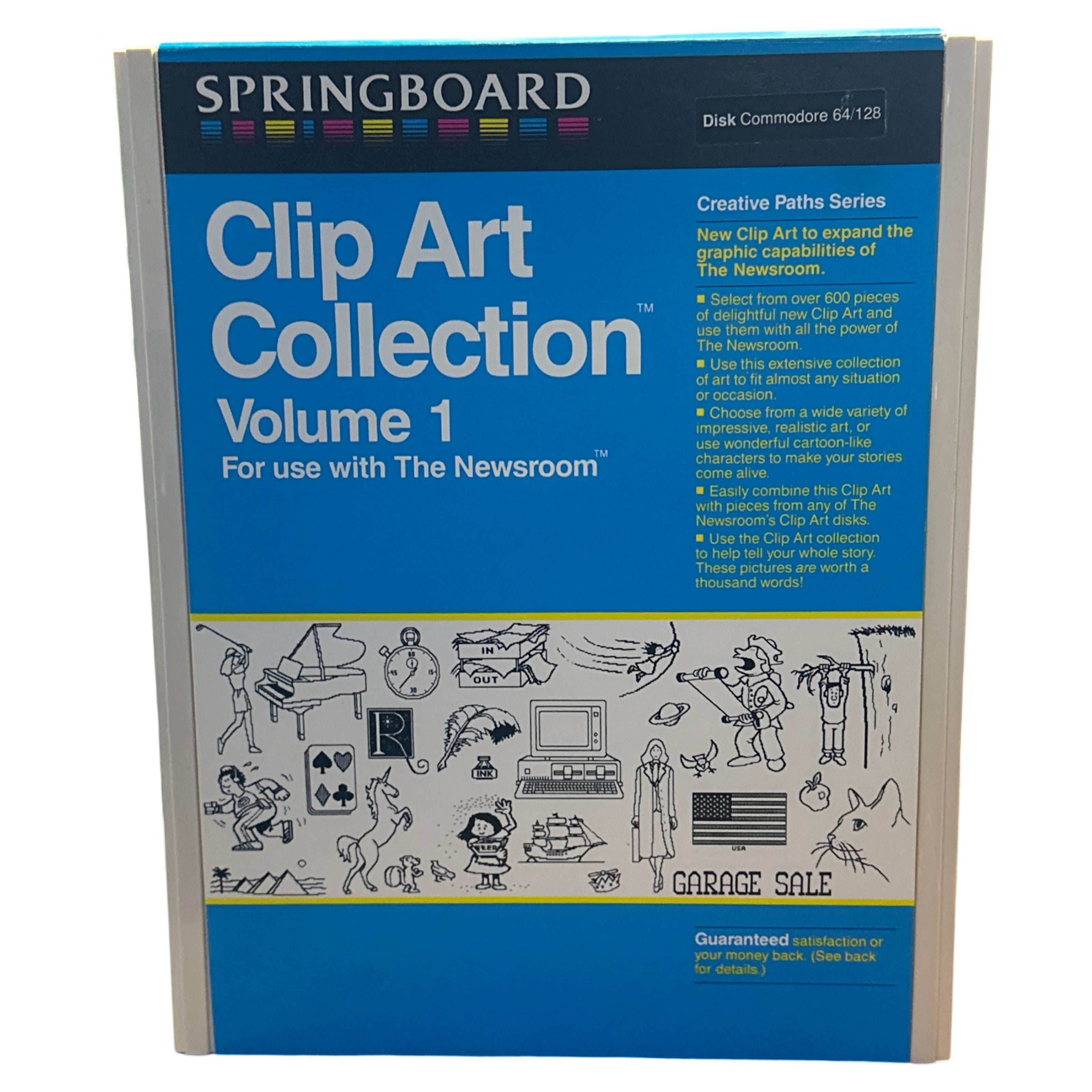 Springboard Clip Art Collection Volume 1 - Commodore 64/128 - 