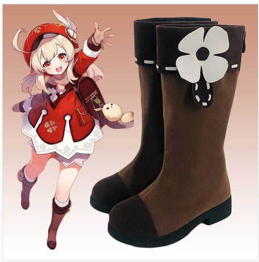 Genshin Impact cosplay Luoli animation game Westwind Knight Tuanhua Keli cos clothes matching shoes - Keli shoes / 35