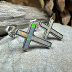 Serene Soul Opal Cross Earrings