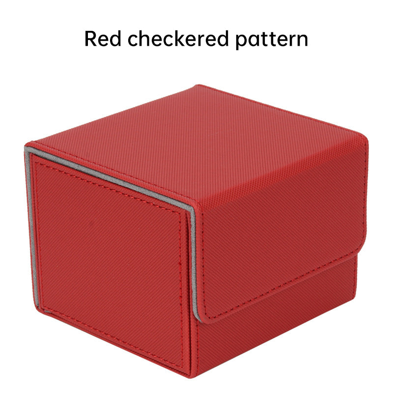 Magnetic Trading Card Storage Box - 100 Card Capacity (Sleeved), Waterproof & Stain Proof Collectoe