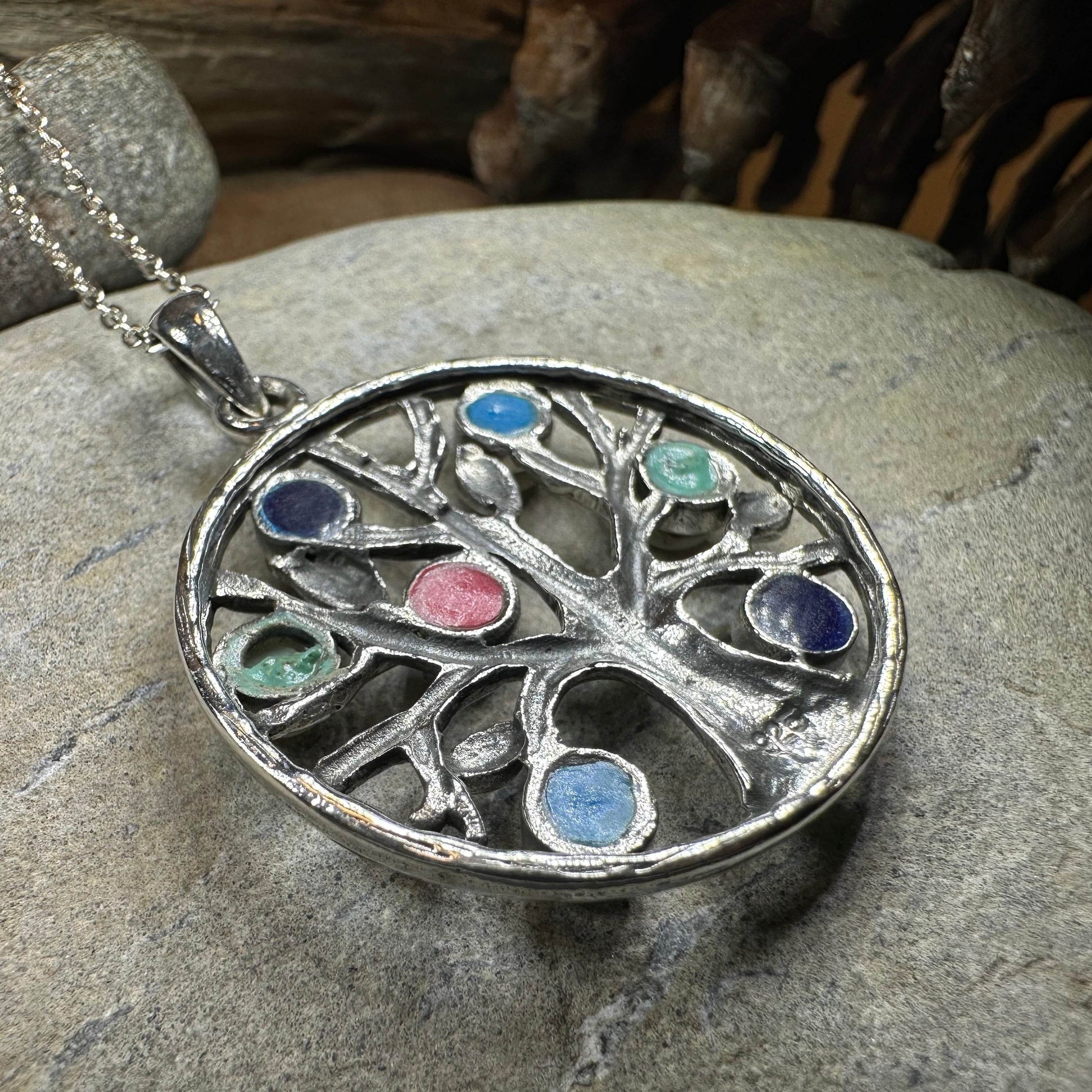 Anice Tree of Life Necklace - Mother of Pearl