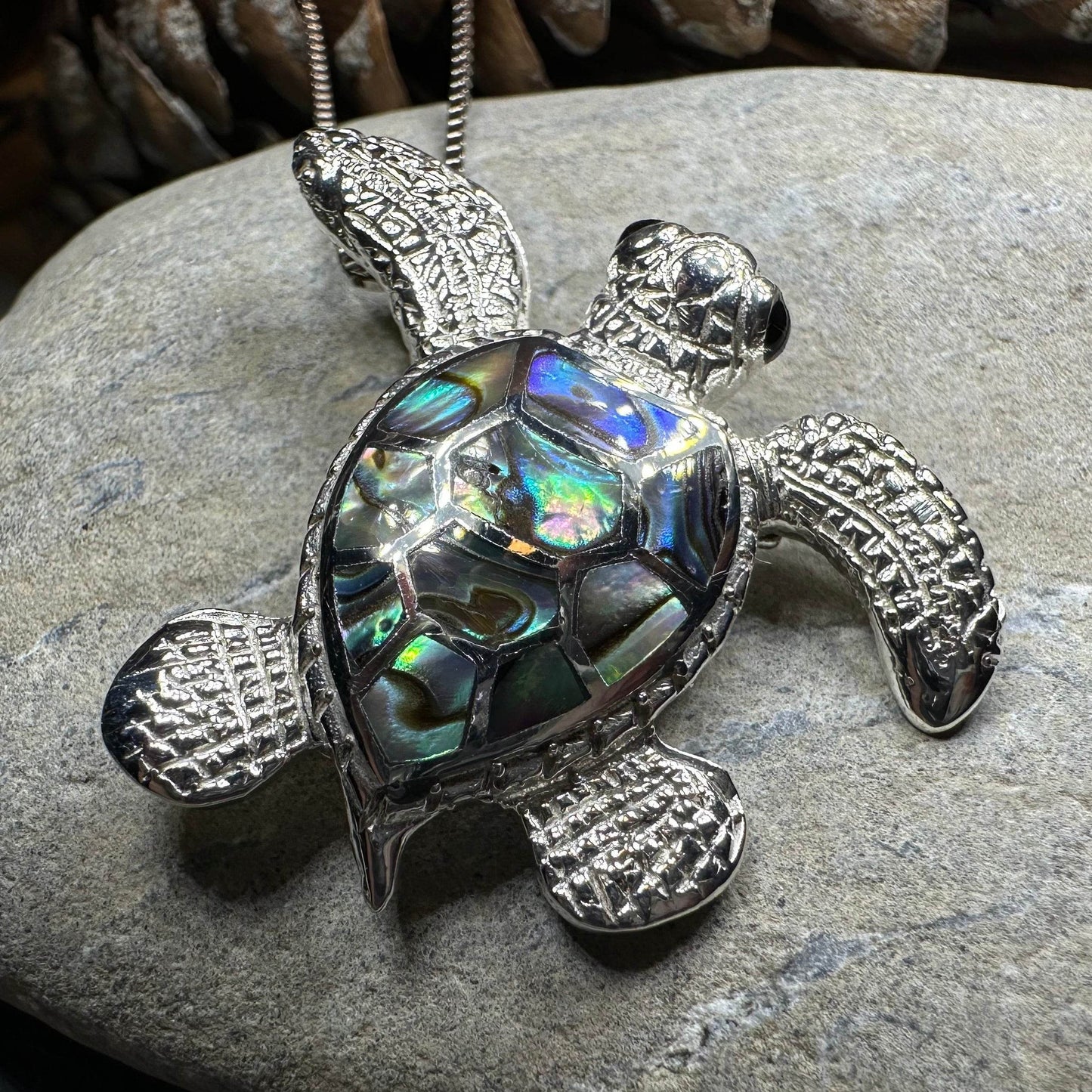 Abalone Turtle Necklace - Abalone