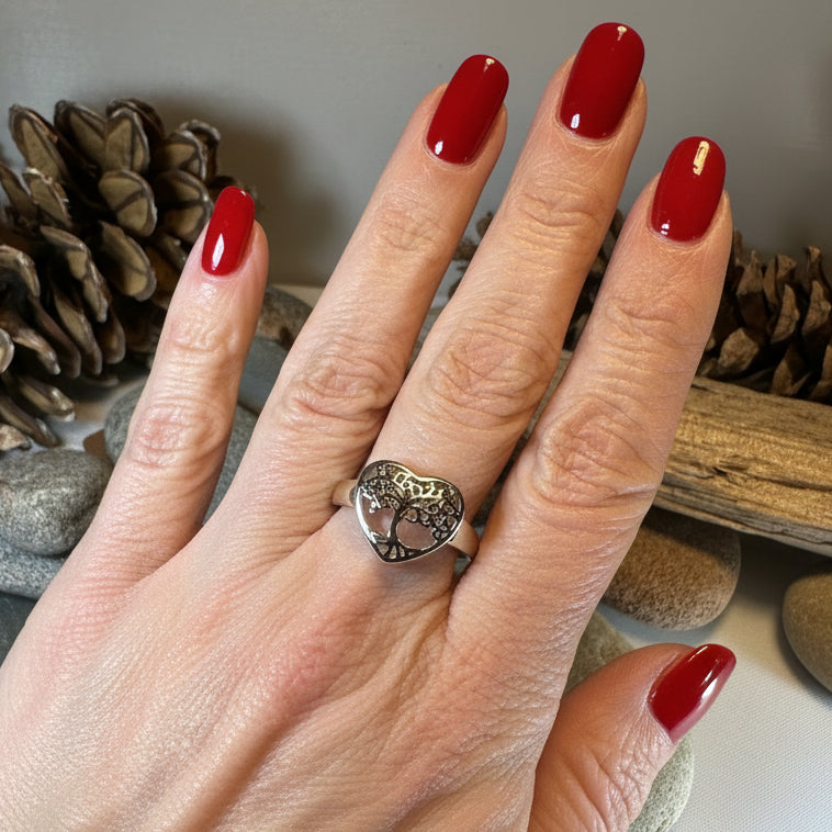Heart Tree of Life Ring