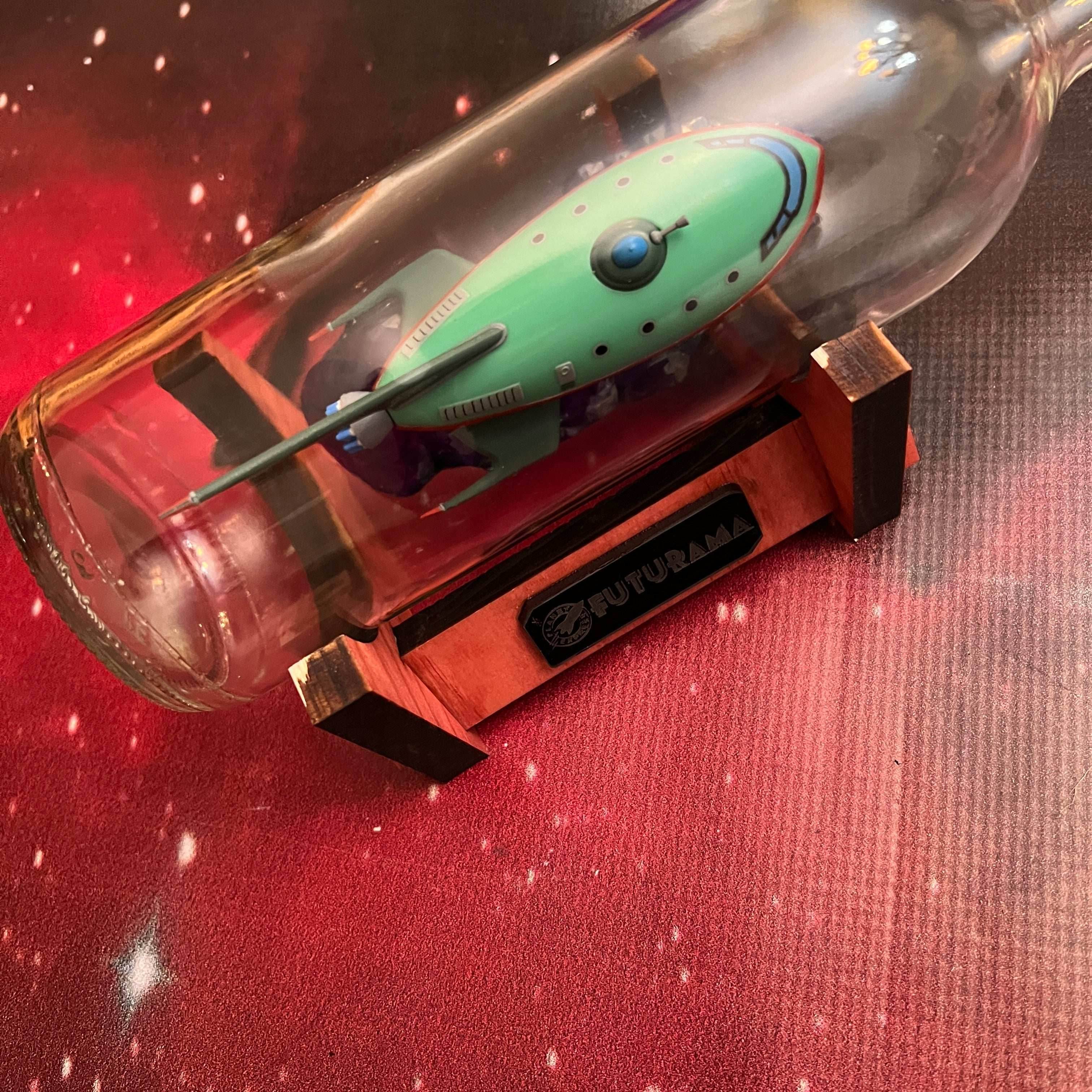 Futurama Planet Express Starship in a Bottle - 