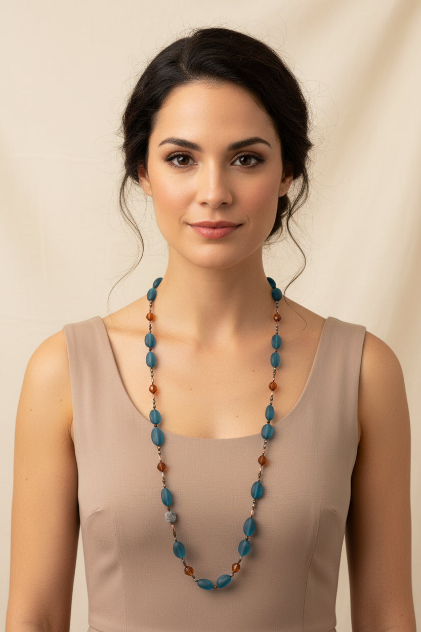 Sicilian Evening Long Necklace