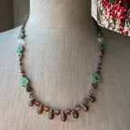 Golden Lotus Crystal Necklace