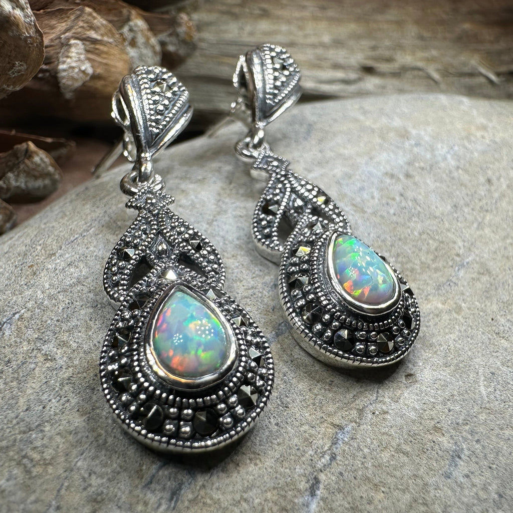 Celtic Twilight Opal Earrings