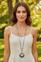 Coastal Blues Long Necklace
