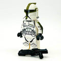 Custom Olive Clone Trooper (Olive, P1) Minifig made using LEGO parts - B3 Customs - 