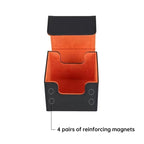 Magnetic Trading Card Storage Box - 100 Card Capacity (Sleeved), Waterproof & Stain Proof Collectoe