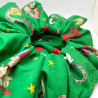 Green Grinch and Cindy Christmas Scrunchie - 