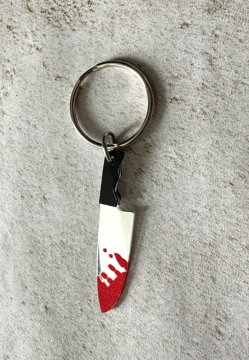 Horror Lover Bloody Knife Zipper Pull Bag Charm Keychain