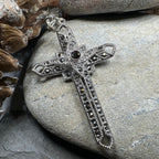 Open Weave Celtic Cross Necklace