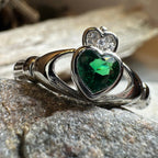 Emerald Meadow Claddagh Ring