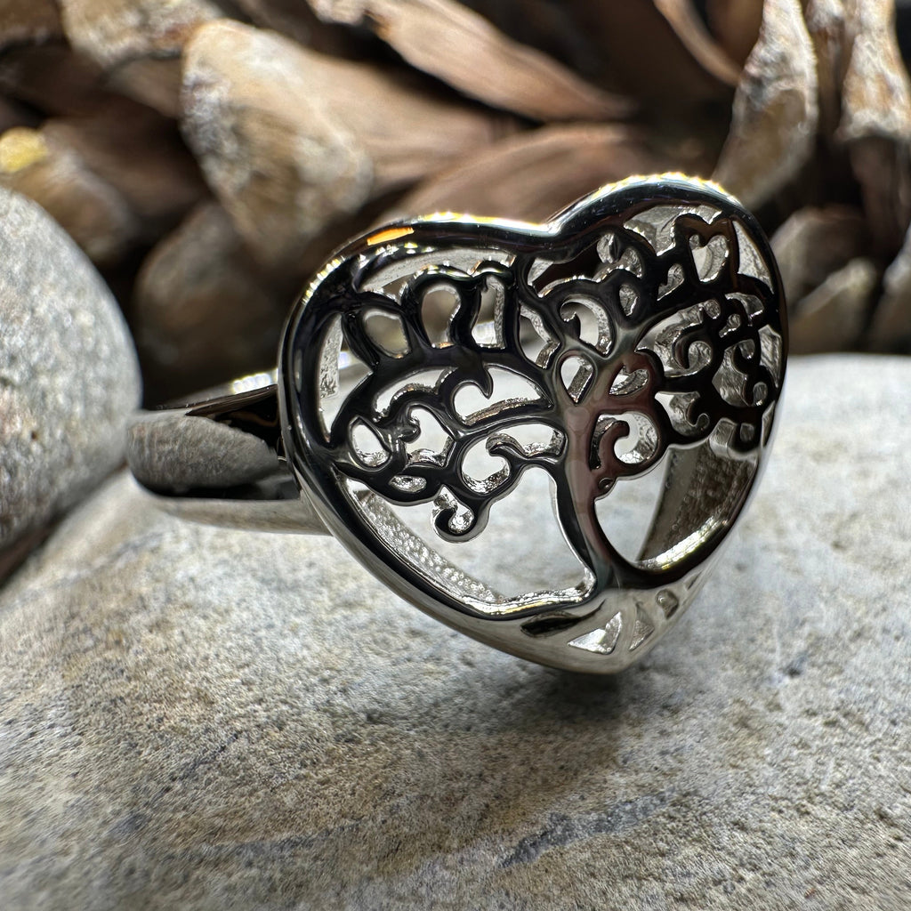 Heart Tree of Life Ring
