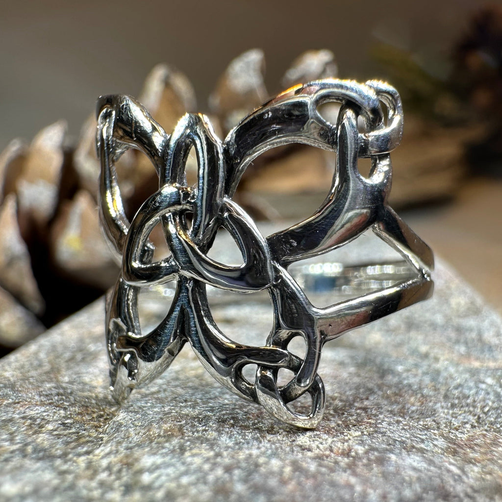 Trinity Knot Butterfly Ring