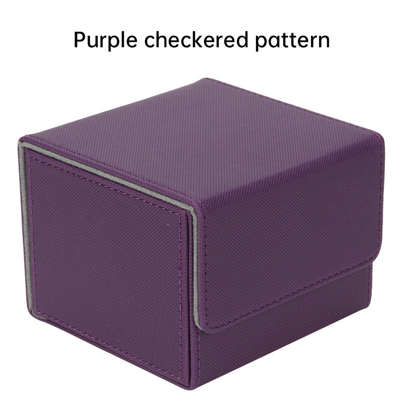 Magnetic Trading Card Storage Box - 100 Card Capacity (Sleeved), Waterproof & Stain Proof Collectoe