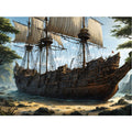 Ingooood Jigsaw Puzzle 1000 Pieces- BATEAU ÉCHOUÉ - Entertainment Toys for Adult Special Graduation or Birthday Gift Home Decor