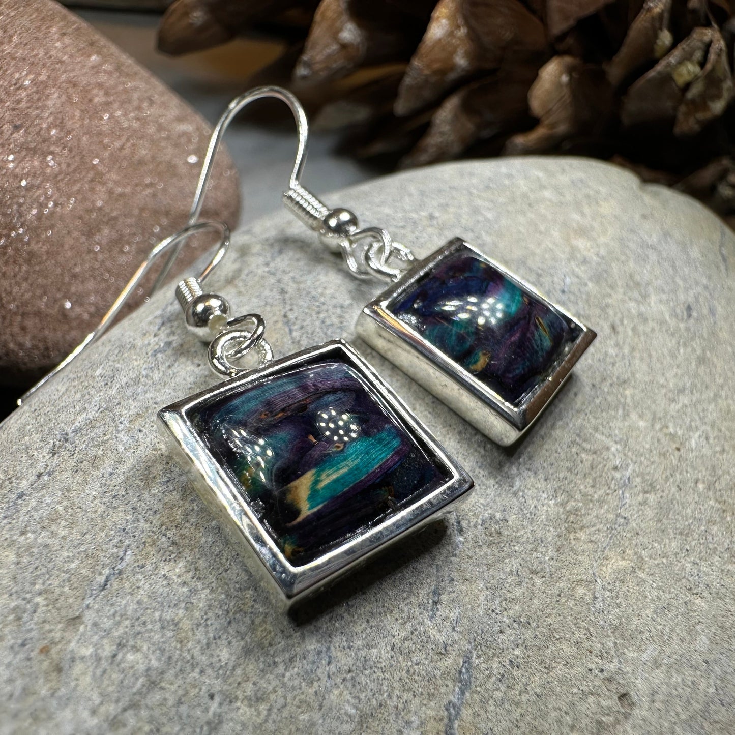 Heathergems Square Earrings