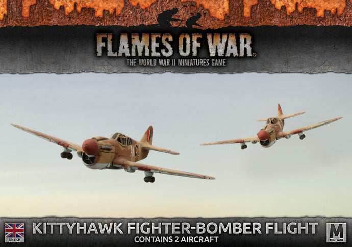Flames of War: British Kittyhawk Fighter-Bomber Flight (Mid War) - 