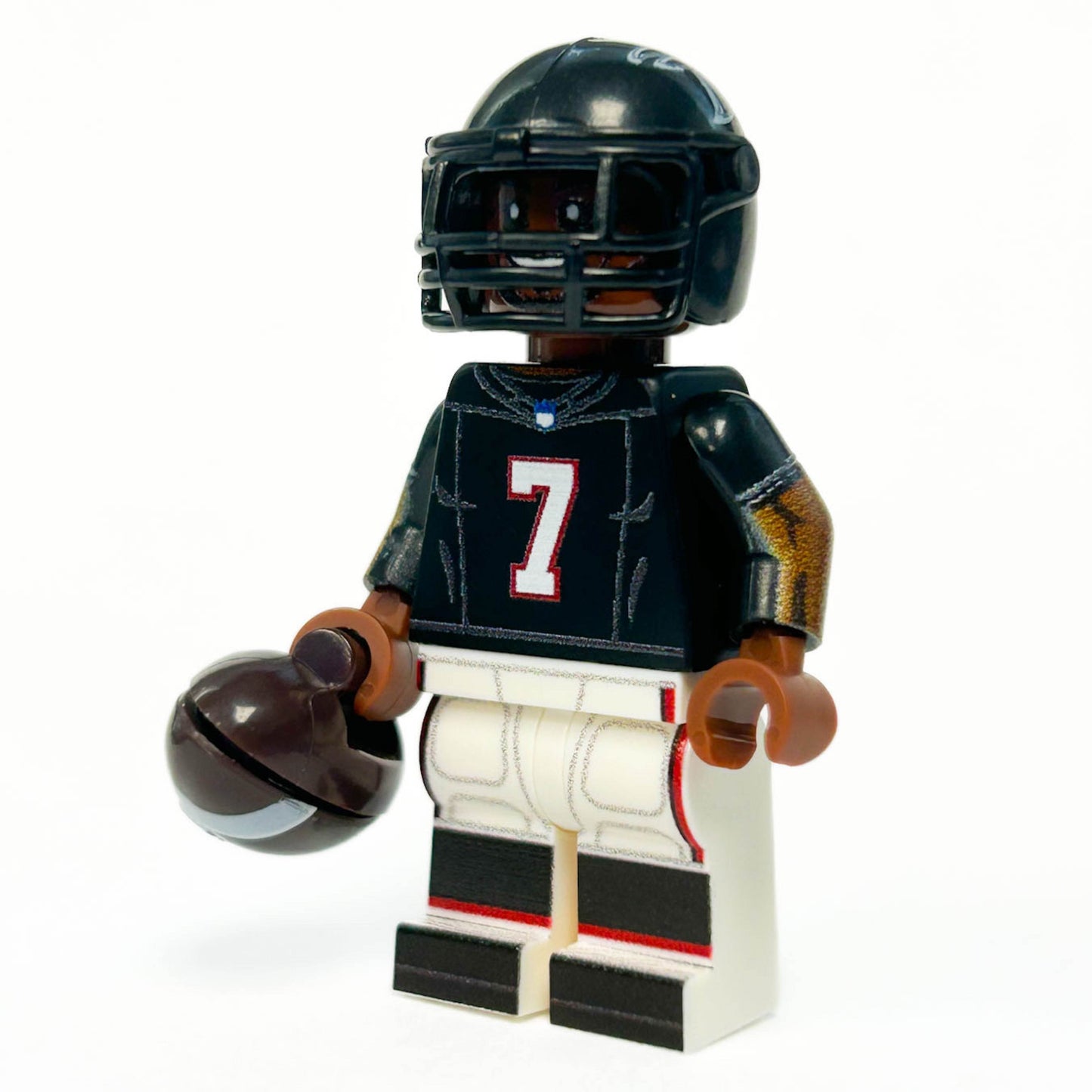 #7 RB Atlanta Football Player Minifig made using LEGO parts - 