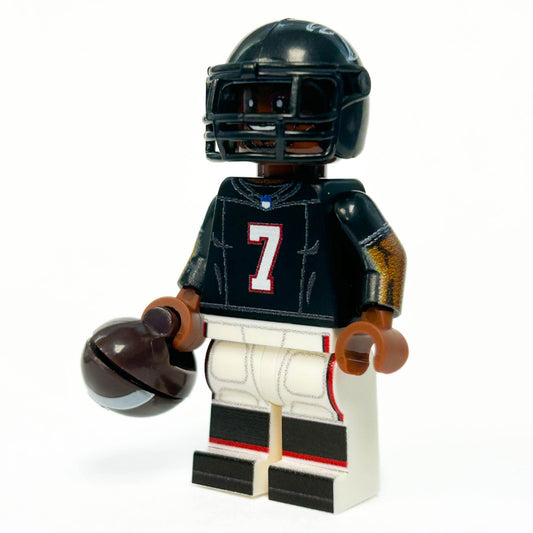 #7 RB Atlanta Football Player Minifig made using LEGO parts - 