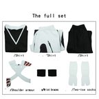Kurosaki Ichigo Cosplay Costume Wig Anime Bleach Thousand-Year Blood War Shinigami Attire Outfit Pauldron Uniform For Men Women