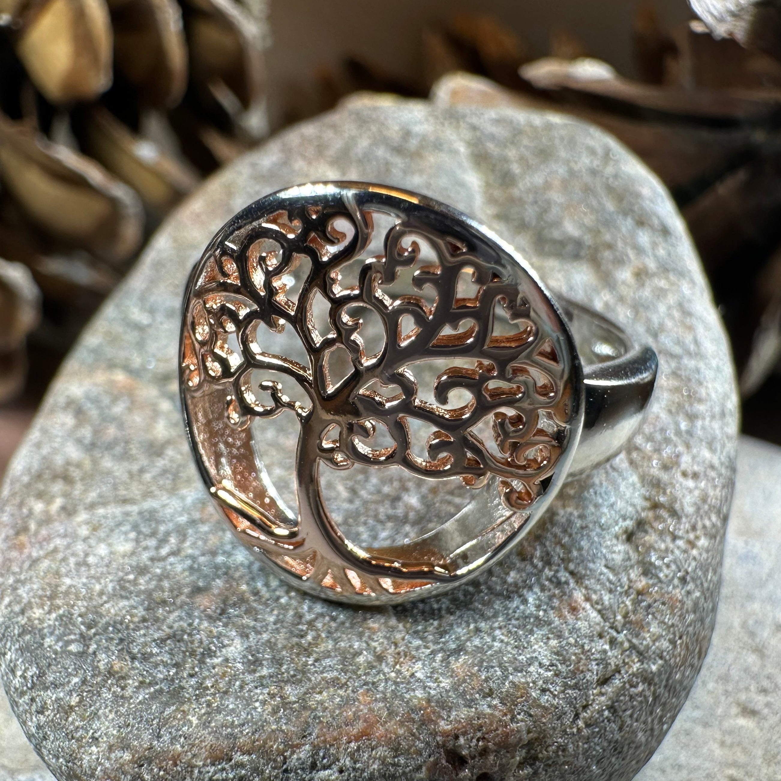 Rose Tree of Life Ring