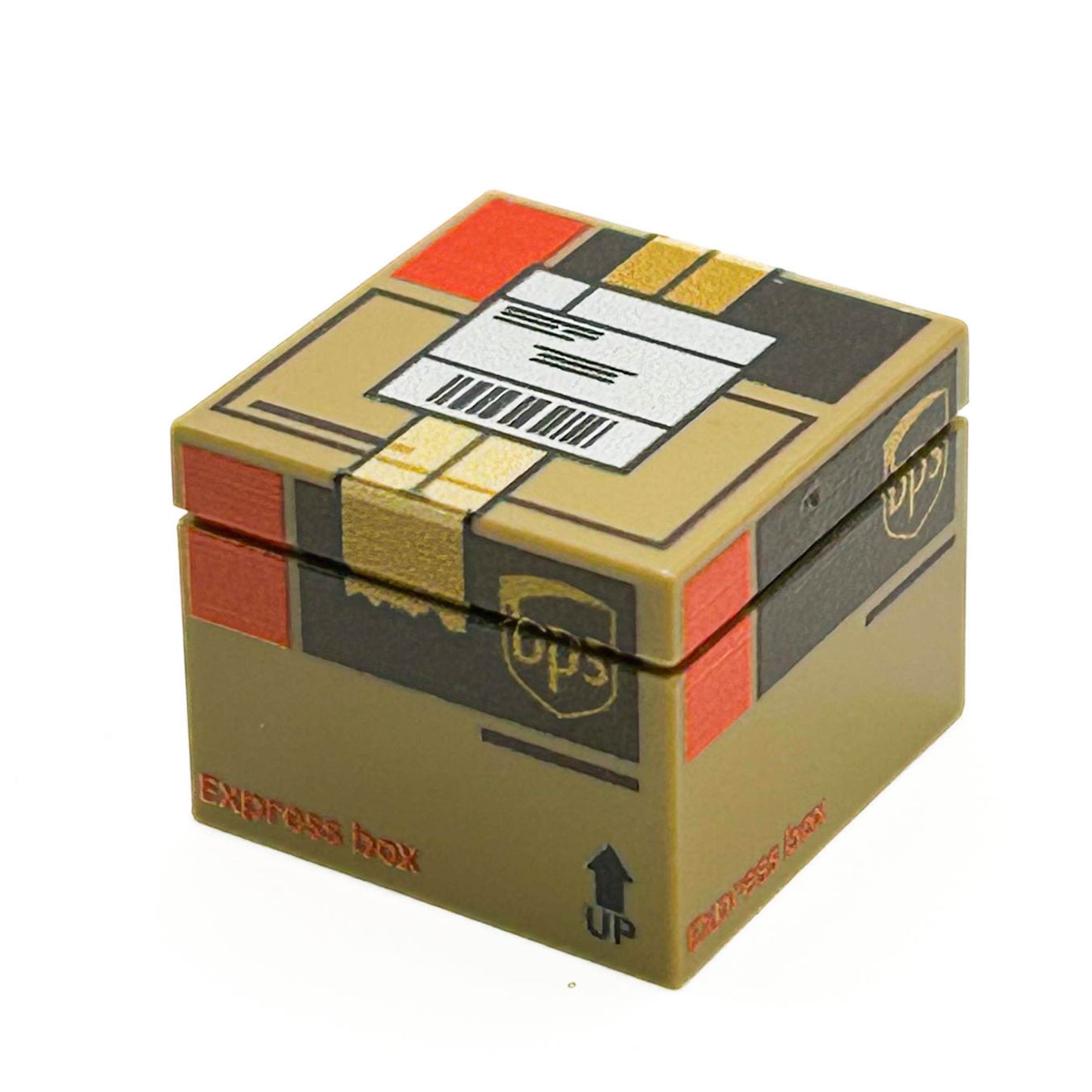 UBS Shipping Box - Custom Printed made using LEGO parts - 