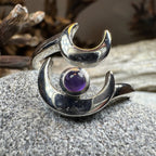 Double Crescent Moon Ring