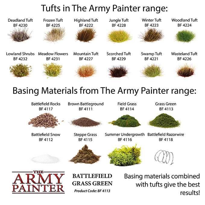Army Painter Tools: Basing: Grass Green - 