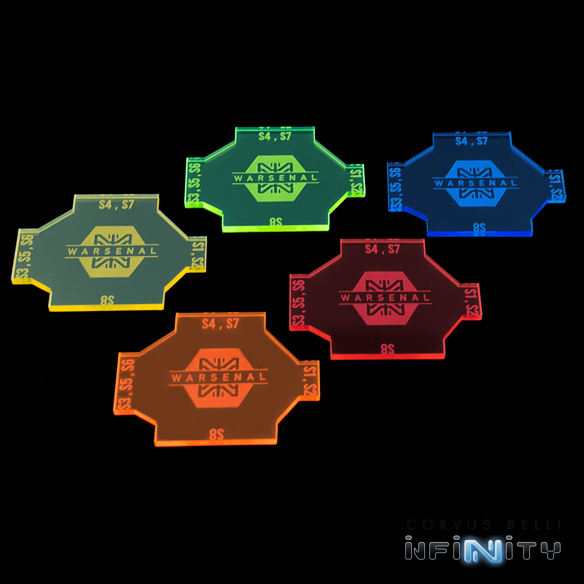 Infinity Gap Keys - Fluorescent Red