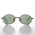 Industrial Steampunk 90s Sunglass with Oval Optical Quality Frame Glass Lens - Blaster