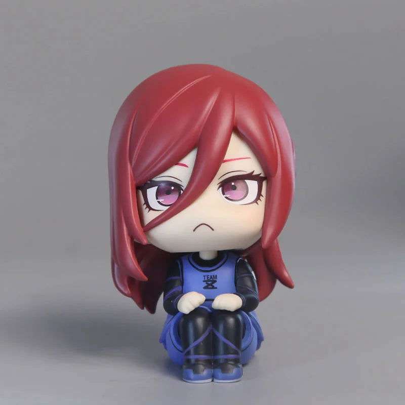 BLUE LOCK Cute Mini Figurines, Isagi Yoichi Chigiri Hyoma Nagi Seishiro Action Figures, Kawaii PVC Toys for Collector 10cm