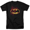 Batman Logo With The Joker Graffiti DC Adult T-Shirt - S
