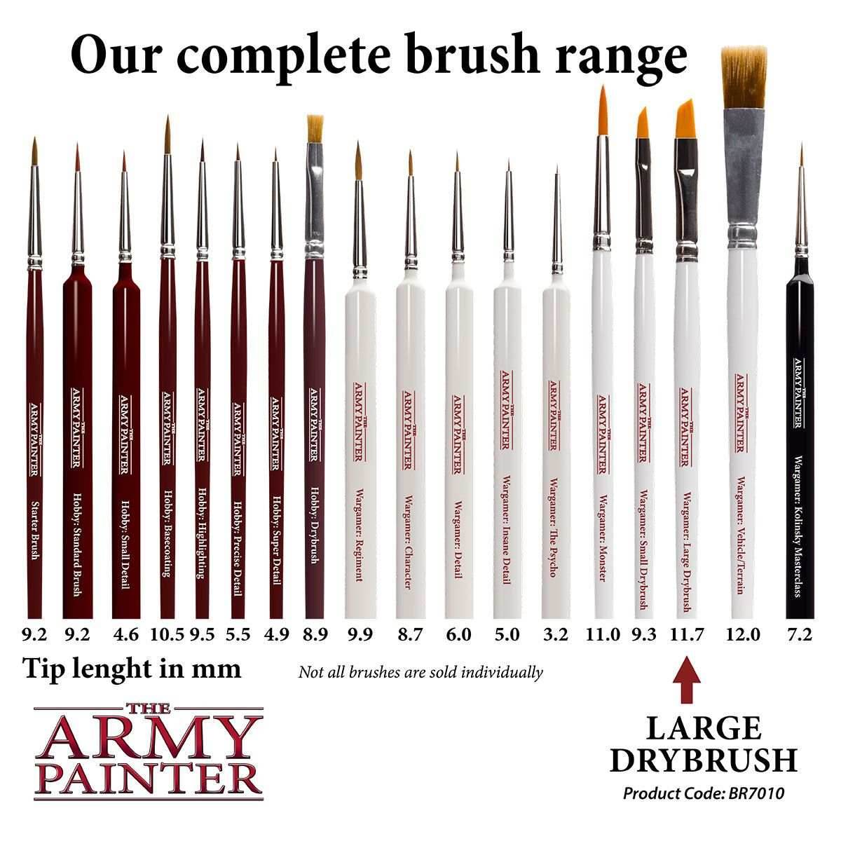 Army Painter Tools: Wargamer Brush - Large Drybrush - 
