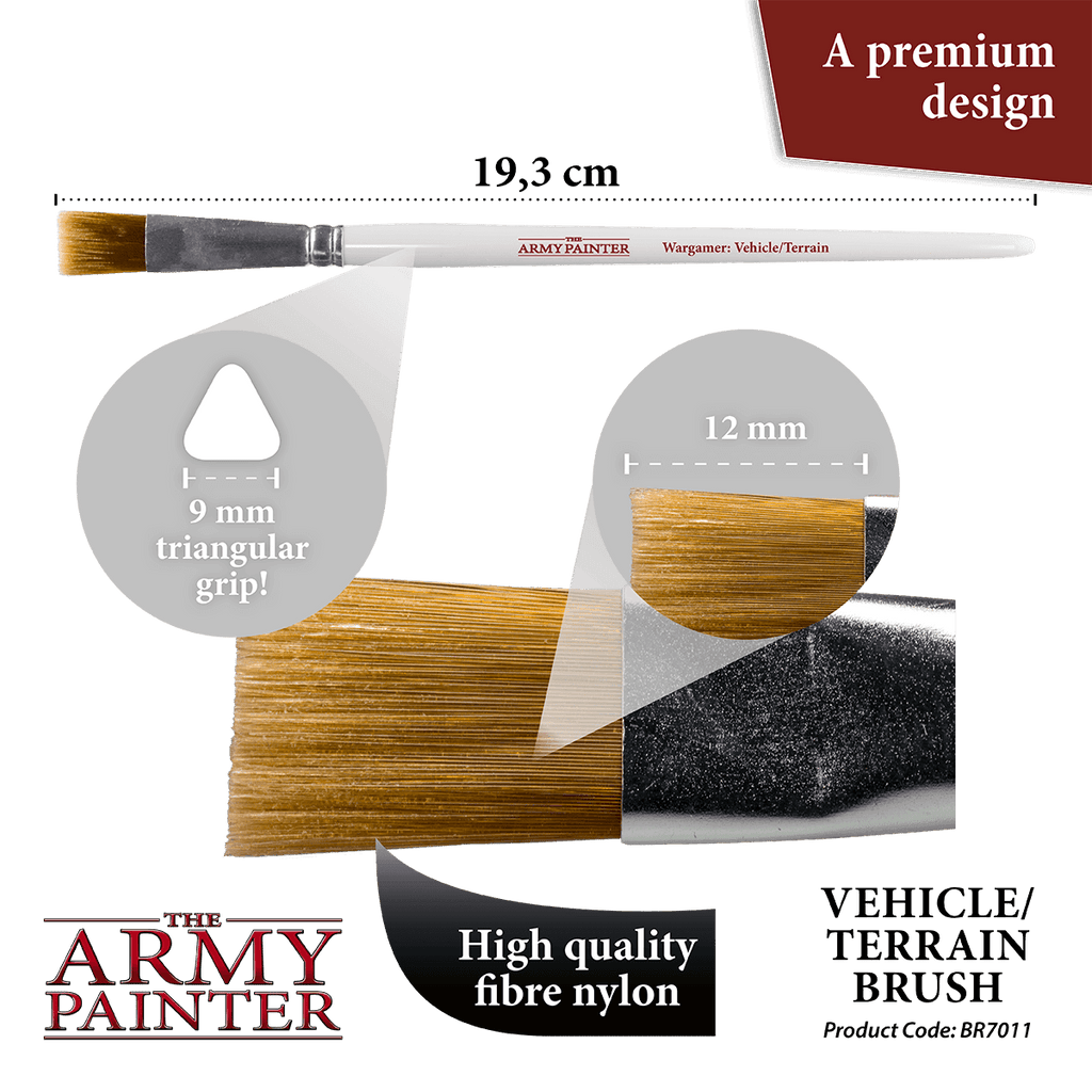 Army Painter Tools: Wargamer Brush - Vehicle & Scenery - 