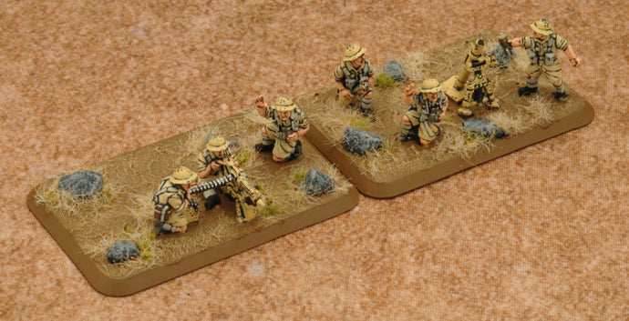 Flames of War: British MMG Platoon & Mortar Section (Mid War) - 